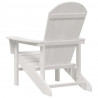 Krzesło Ogrodowe 2 pcs Biały 82 x 74 x 92 cm Polietylen