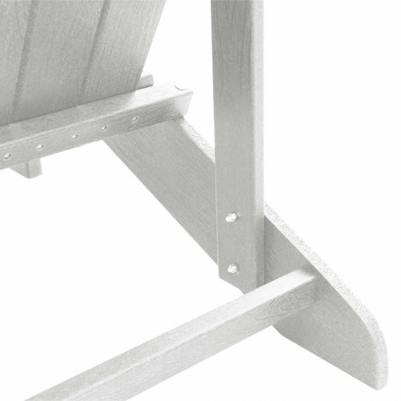 Krzesło Ogrodowe 2 pcs Biały 82 x 74 x 92 cm Polietylen