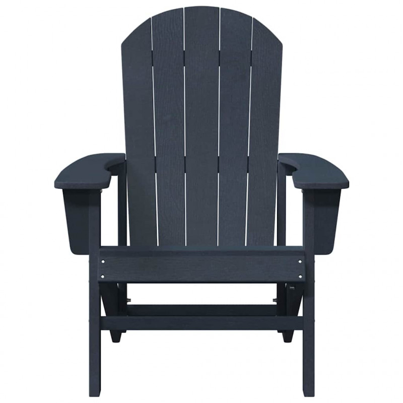 Krzesło Ogrodowe 2 pcs Granatowy 82 x 74 x 92 cm Polietylen