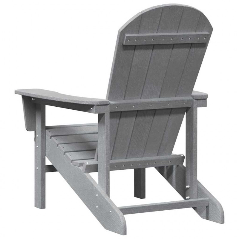 Krzesło Ogrodowe 2 pcs Jasnoszary 82 x 74 x 92 cm Polietylen