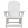 Fotele bujane Adirondack 2 pcs Biały HDPE