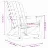Fotele bujane Adirondack 2 pcs Biały HDPE
