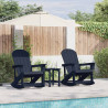 Fotele bujane Adirondack 2 pcs Granatowy HDPE
