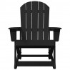 Fotele bujane Adirondack 2 pcs Czarny HDPE