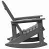 Fotele bujane Adirondack 2 pcs Jasnoszary HDPE