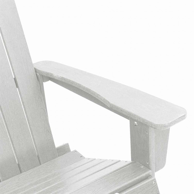 Zestaw wypoczynkowy w ogrodzie 3 pcs Biały HDPE