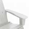Zestaw wypoczynkowy w ogrodzie 3 pcs Biały HDPE
