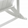 Zestaw wypoczynkowy w ogrodzie 3 pcs Biały HDPE