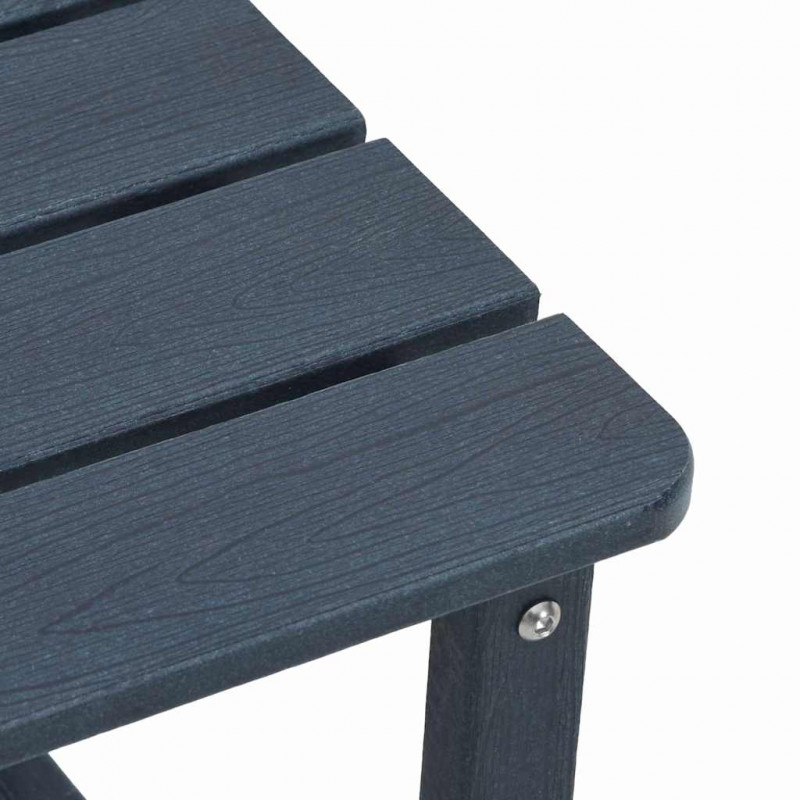Zestaw wypoczynkowy w ogrodzie 3 pcs Granatowy HDPE