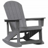 Zestaw wypoczynkowy w ogrodzie 3 pcs Jasnoszary HDPE