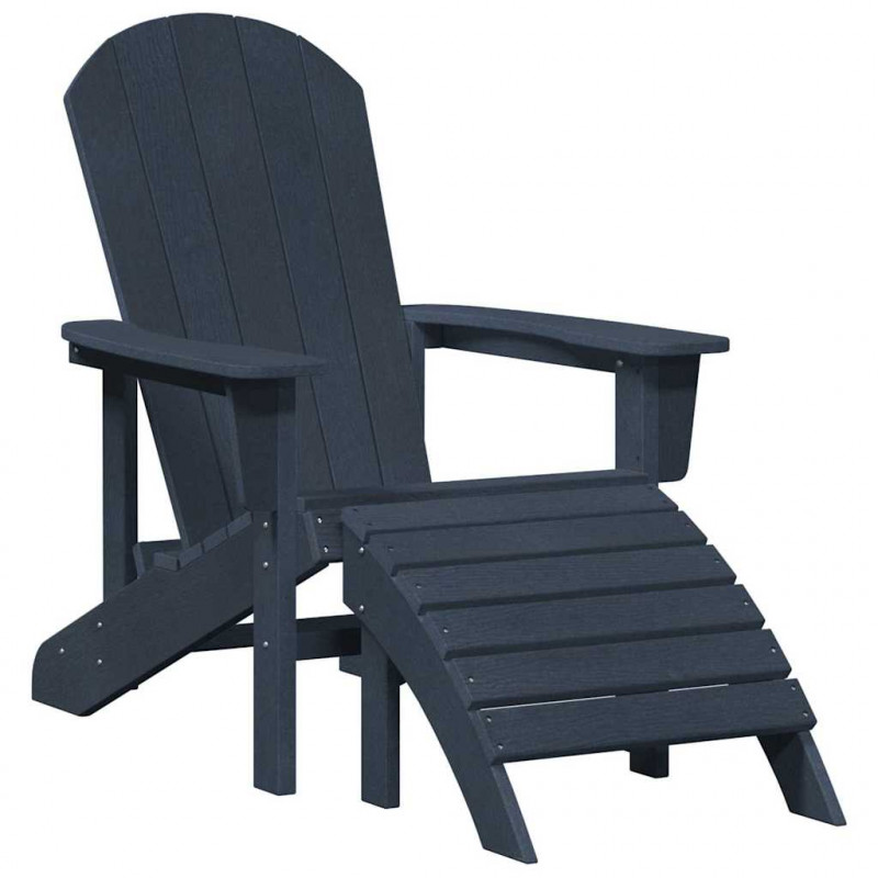 Krzesło Ogrodowe 2 pcs Granatowy 83 x 74 x 92 cm Polietylen