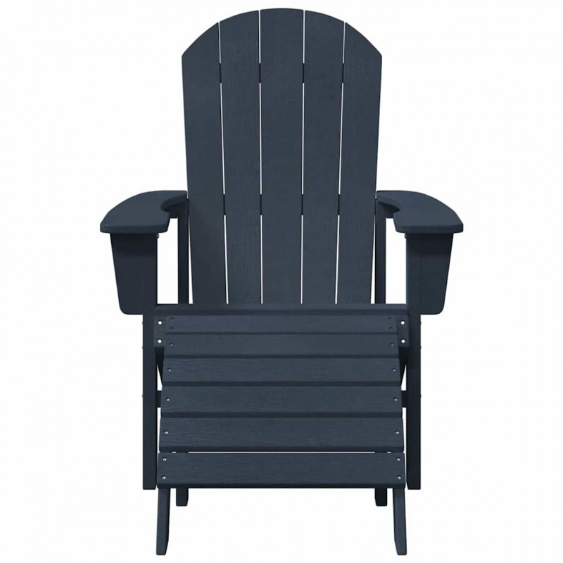 Krzesło Ogrodowe 2 pcs Granatowy 83 x 74 x 92 cm Polietylen