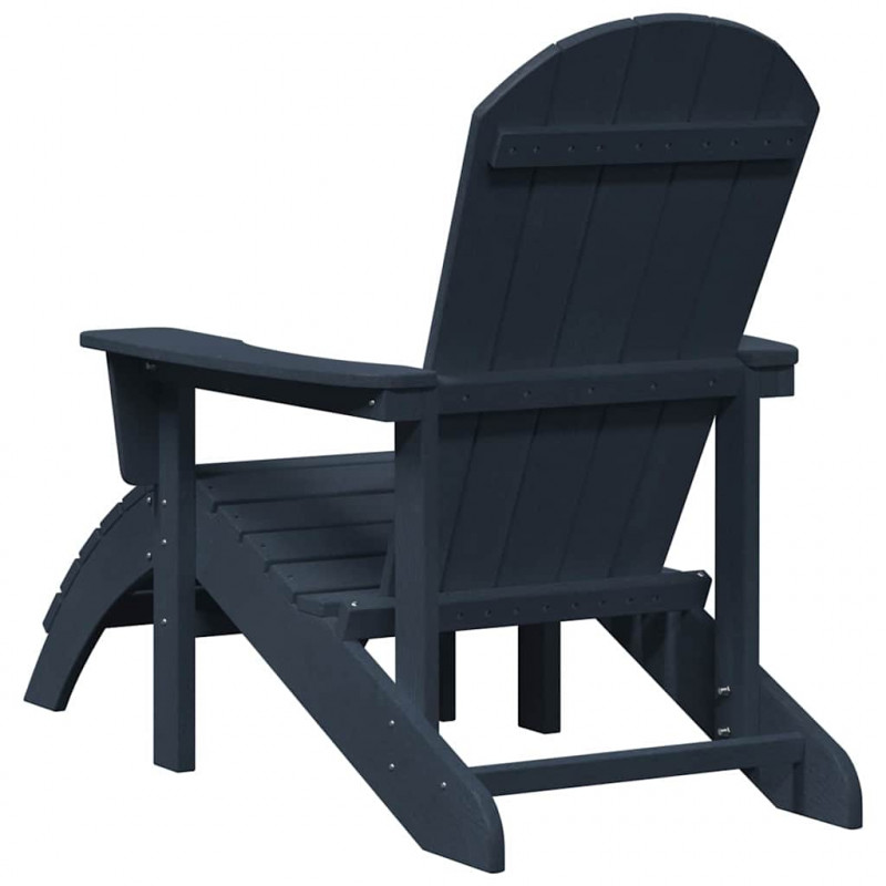 Krzesło Ogrodowe 2 pcs Granatowy 83 x 74 x 92 cm Polietylen