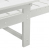 Leżak 2 pcs Biały 195,5 x 53 x 98,5 cm Polietylen