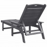 Leżak 2 pcs Jasnoszary 195,5 x 53 x 98,5 cm Polietylen