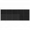 Zestaw do jadalni w ogrodzie 11 pcs Czarny Stal