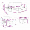 Zestaw do jadalni w ogrodzie 3 pcs Antracyt Stal