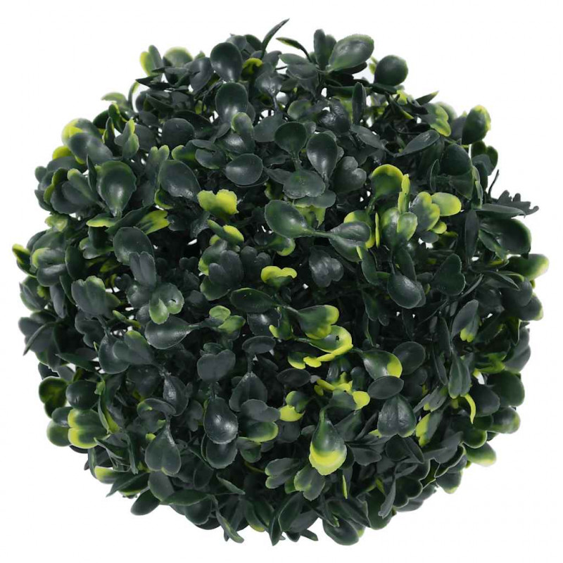 Sztuczne kule bukszpanowe z diodami LED 4 szt. Zielone 12 cm