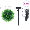 Sztuczne kule bukszpanowe z diodami LED 2 szt. Zielone 30 cm
