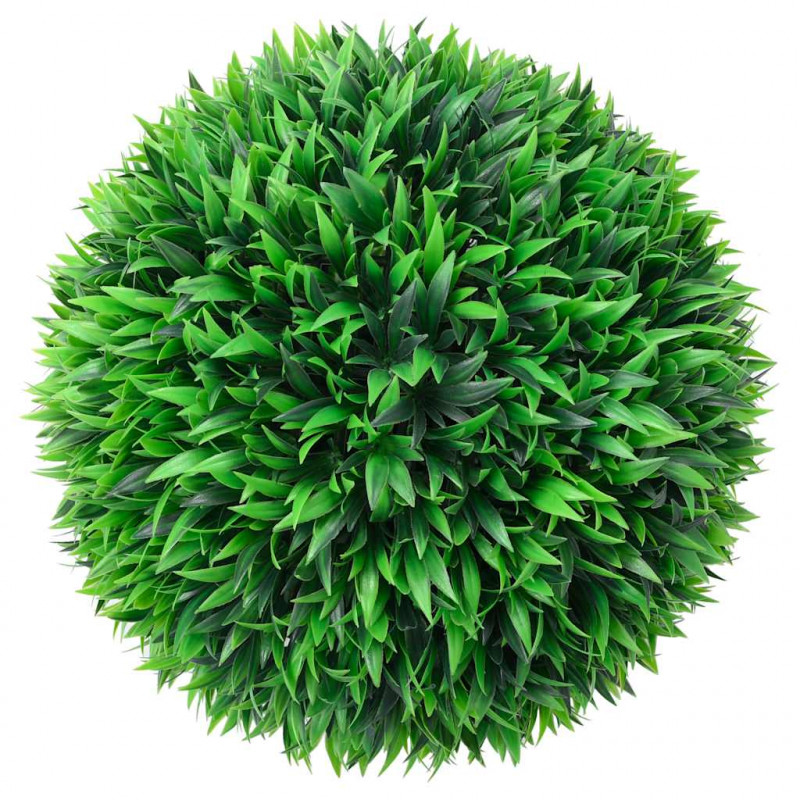 Sztuczne kule bukszpanowe z diodami LED 2 szt. Zielone 38 cm