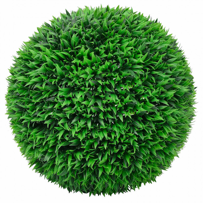 Sztuczne kule bukszpanowe z diodami LED 2 szt. Zielone 55 cm