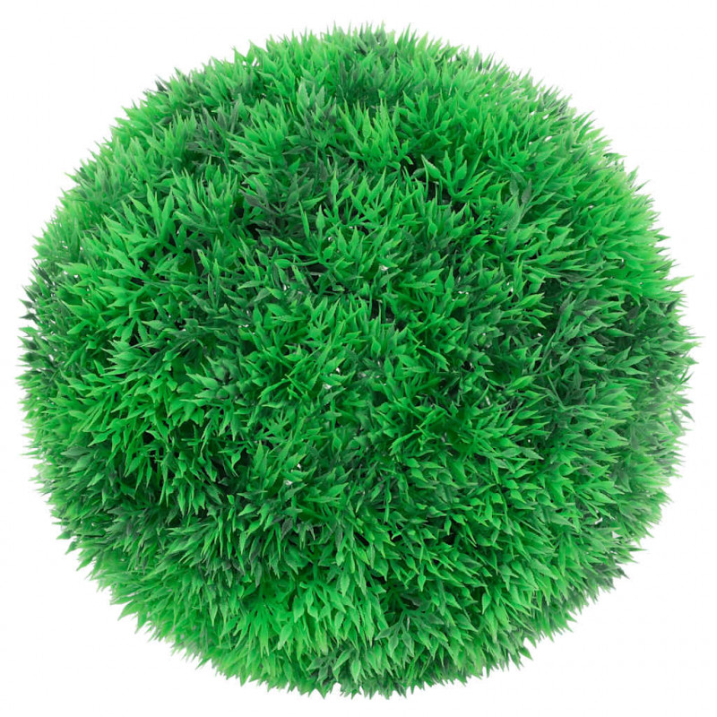 Sztuczne kule bukszpanowe z diodami LED 2 szt. Zielone 22 cm