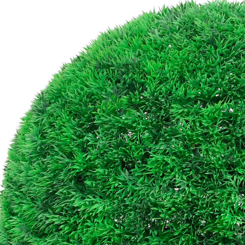 Sztuczne kule bukszpanowe z diodami LED 2 szt. Zielone 27 cm