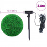 Sztuczne kule bukszpanowe z diodami LED 2 szt. Zielone 52 cm