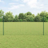 Słupek ogrodzeniowy. 44 pcs Zielony 160 cm Stal