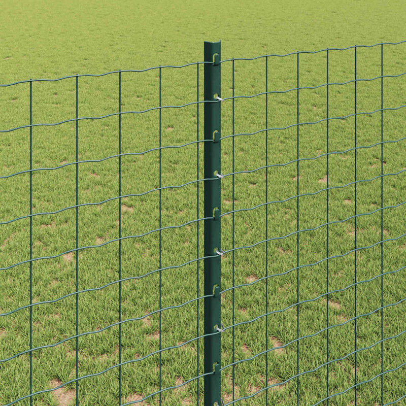 Słupek ogrodzeniowy. 22 pcs Zielony 180 cm Stal