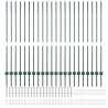 Słupek ogrodzeniowy. 22 pcs Zielony 180 cm Stal
