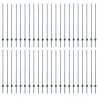 Słupek ogrodzeniowy. 44 pcs Zielony 180 cm Stal