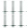Słupek ogrodzeniowy. 44 pcs Zielony 200 cm Stal