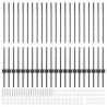Słupek ogrodzeniowy. 22 pcs Szary 140 cm Stal
