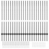 Słupek ogrodzeniowy. 22 pcs Szary 160 cm Stal