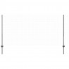 Słupek ogrodzeniowy. 44 pcs Szary 160 cm Stal