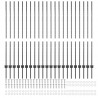 Słupek ogrodzeniowy. 22 pcs Szary 180 cm Stal