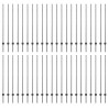 Słupek ogrodzeniowy. 44 pcs Szary 180 cm Stal