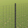 Słupek ogrodzeniowy. 44 pcs Szary 200 cm Stal