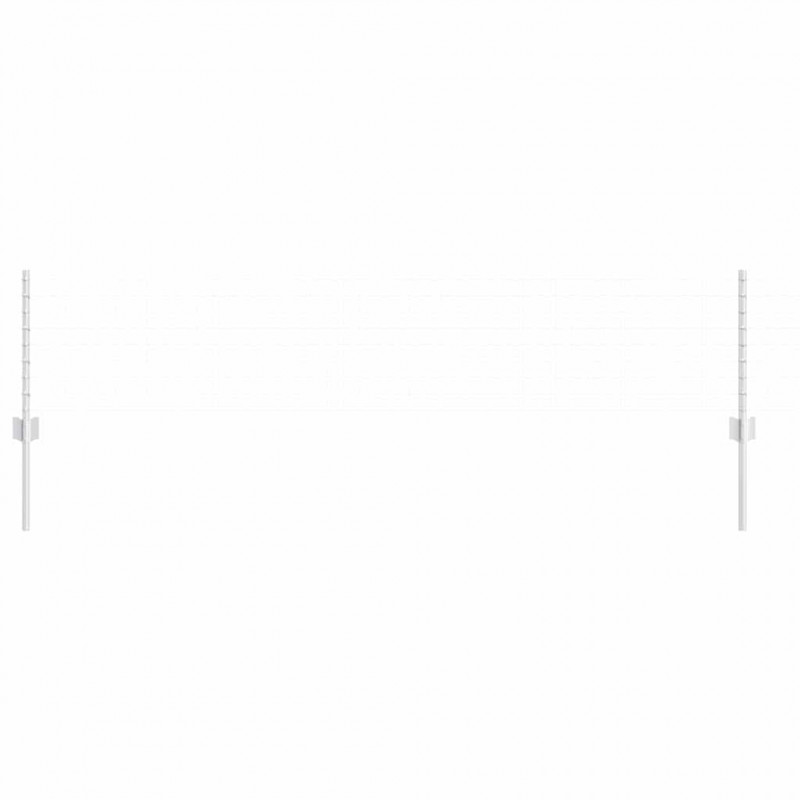 Słupek ogrodzeniowy. 22 pcs Srebrny 80 cm Stal
