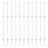 Słupek ogrodzeniowy. 22 pcs Srebrny 100 cm Stal