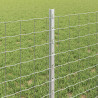 Słupek ogrodzeniowy. 22 pcs Srebrny 100 cm Stal