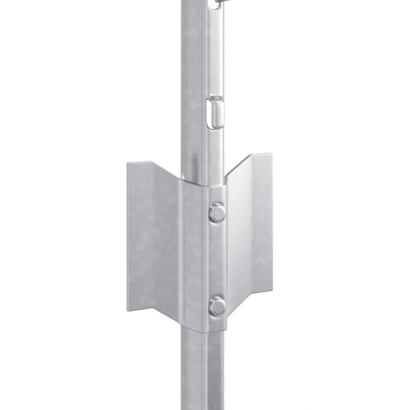 Słupek ogrodzeniowy. 22 pcs Srebrny 120 cm Stal