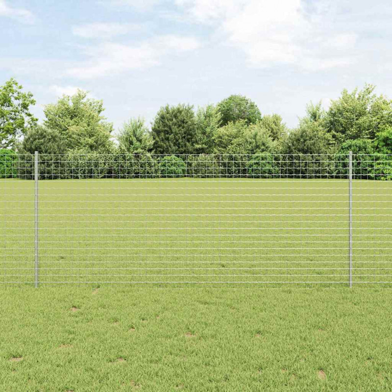 Słupek ogrodzeniowy. 22 pcs Srebrny 140 cm Stal