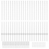 Słupek ogrodzeniowy. 22 pcs Srebrny 160 cm Stal