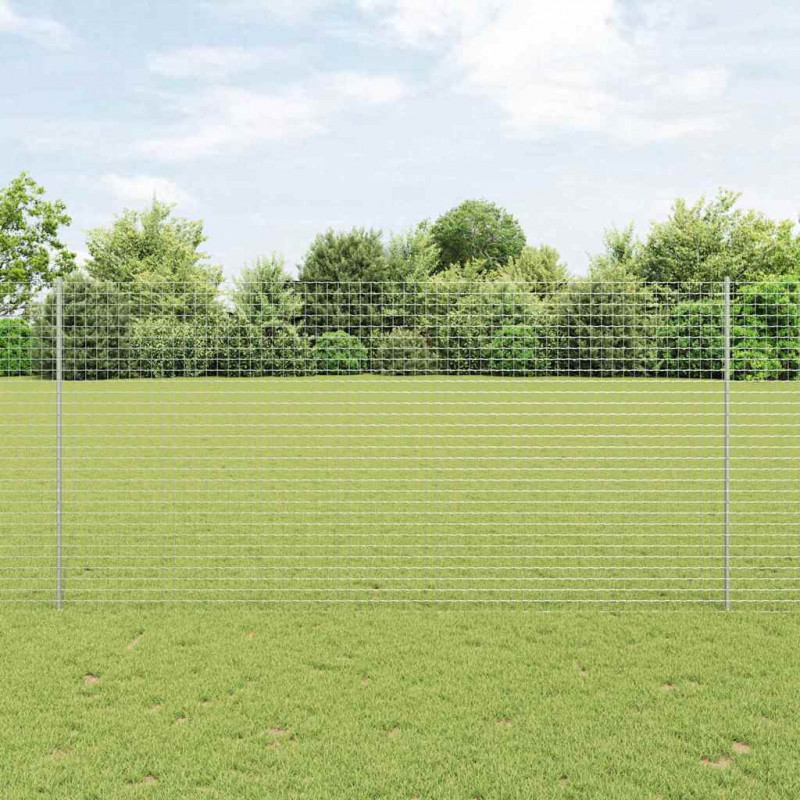 Słupek ogrodzeniowy. 22 pcs Srebrny 200 cm Stal