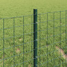Ogrodzenie z słupkiem Zielony 0,4 x 10 m Stal i PVC