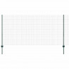 Ogrodzenie z słupkiem Zielony 1,2 x 10 m Stal i PVC