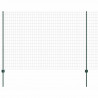 Ogrodzenie z słupkiem Zielony 1,6 x 10 m Stal i PVC
