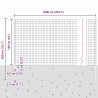 Ogrodzenie z słupkiem Zielony 1,6 x 10 m Stal i PVC